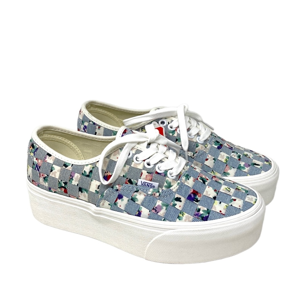 💖MEGA SALE💖VANS Authentic Stacker Woven Floral  Women’s Platform  VN0A5KXXAZA